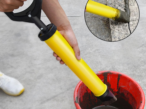 Wyciskacz budowlany pompka do mas cementu tynku zaprawy kleju fug 4 dysze