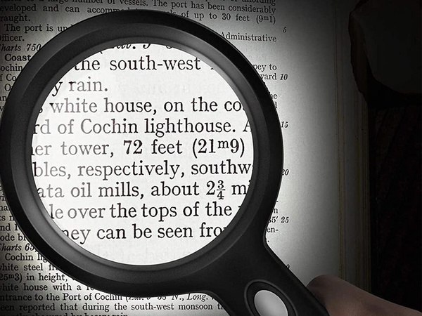 Nagyító 10x led megvilágítással