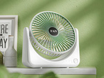 Stolní ventilátor bezdrátový usb tichý dobíjecí 3 režimy