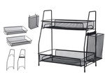 Estante de cocina altillo organizador de cocina de dos pisos con cesta