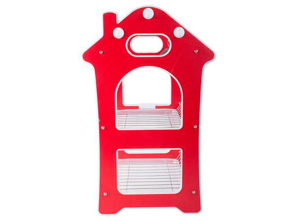 Three-storey dish drying rack drainer