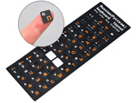 Naklejki nakładki nalepki na klawiaturę laptopa pc qwerty cyrlica 11x13mm