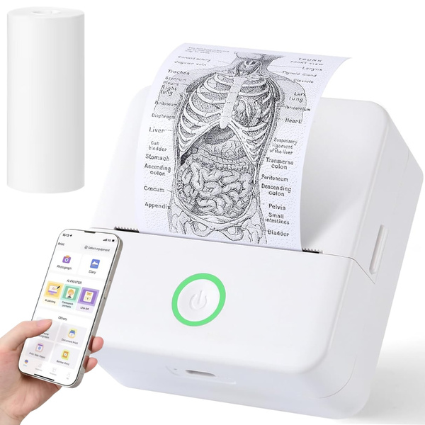 Mini wireless portable thermal printer for photos and notes