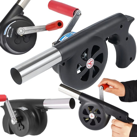 HANDGEBLÄSE ZUM ANZÜNDEN VON GRILLS LAGERFEUER KOCHER BBQ STABILER GRIFF
