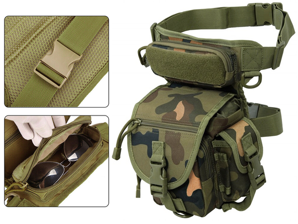 Șold pouch picior sac militar tactic capacious militare rinichi