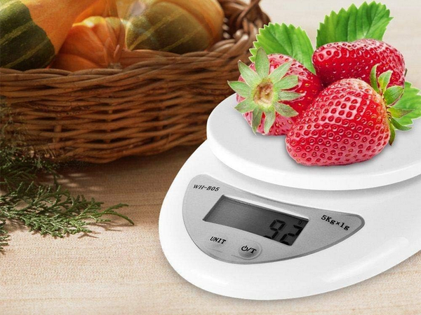 Pesador digital electronico de cocina con lcd 5 kg dimension cerveza