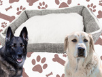 Hundebett weiches bequemes flauschiges bett mit kissen grösse xl