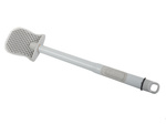 Escobilla de silicona para el baño con dispensador de líquido