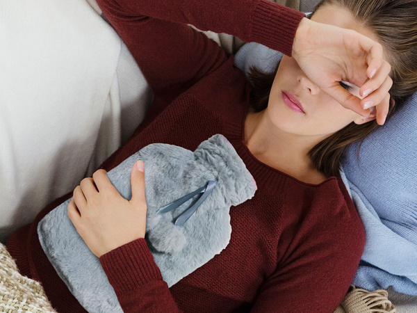 Plyšový gumový termofor veľký v obale s mäkkou kožušinou