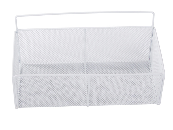 Hängekorb metall organizer hängeregal küche weiss