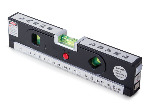 Lāzera līmeņrādis ar led apgaismojumu 24 cm