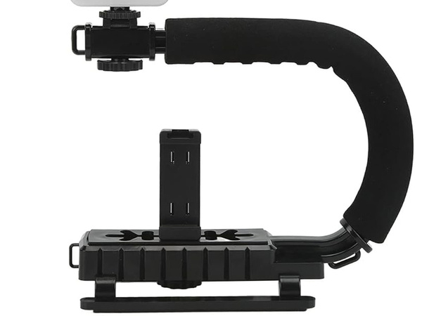 Vlogging készlet videofelvétel állvány mikrofon telefon tartója