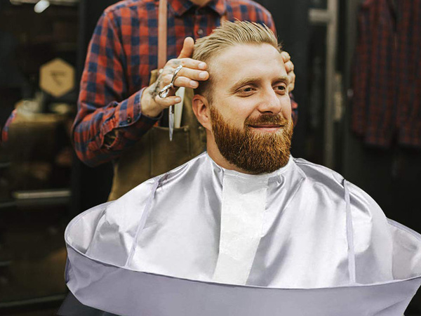 Hairdresser's collar cape haircut apron