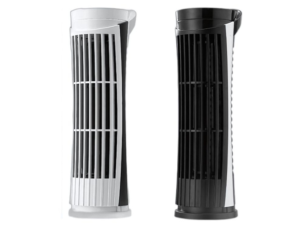 Mini ventilateur de bureau a colonne avec lumiere led 2 vitesses usb fonctionnement silencieux