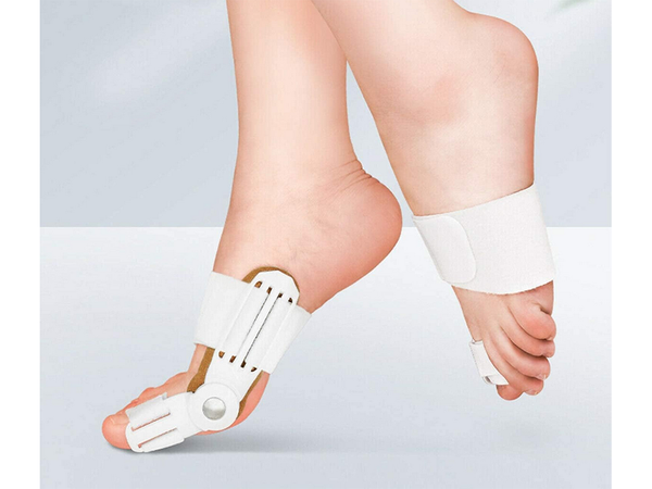 Hallux valgus pirštų ortozė 2 dalių stabilizatorius plėstuvas