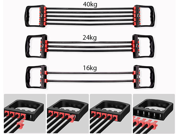 Harjutus expander 5 vastupanuribaasid fitnessi jaoks