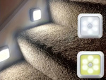 Self-adhesive motion detector staircase night light led