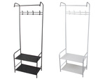 Standing clothes hanger for outerwear jackets shoes stand shelves