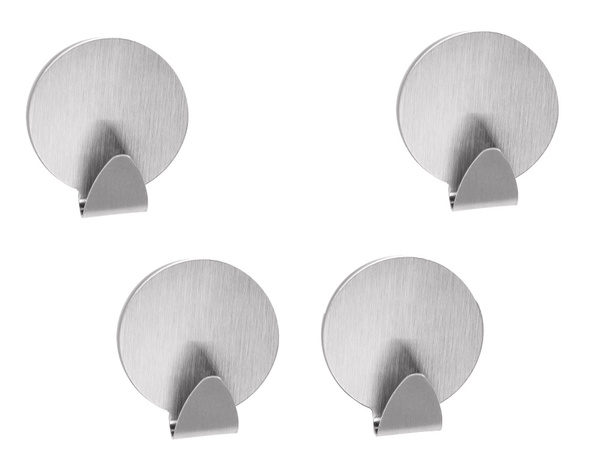 Steel self-adhesive hooks 4 pcs