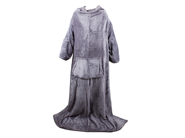 Fleece odeja z rokavi topla odeja jopica 140x200