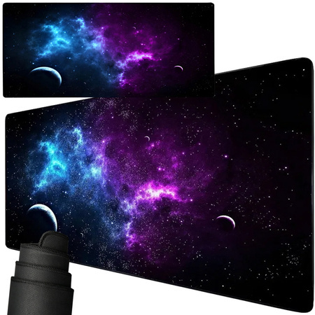 Gaming desk pad xxl cosmos stars 90x40 thick egéralátét