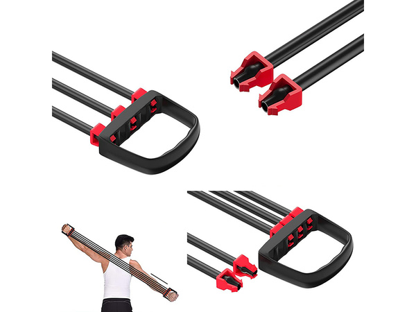 Cvičenie expander 5 odporových pásov pre fitness