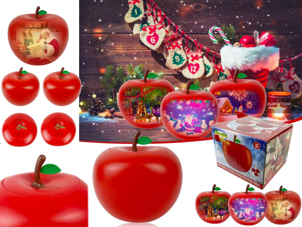 Lampa projektora s animáciou vianočných kolied