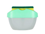 Dishwashing liquid dispenser sponge container