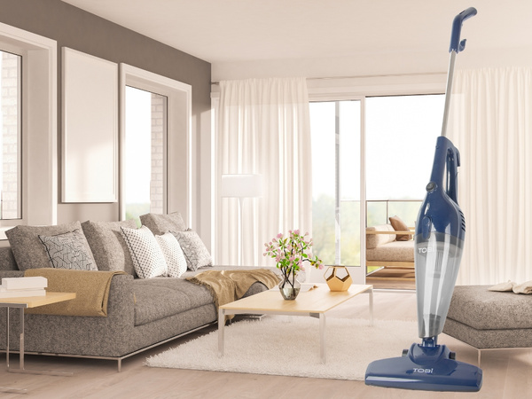 Vertikāls rokas putekļu sūcējs bez maisiņa, vadāms, 2-in-1, hepa filtrs, 1200 w