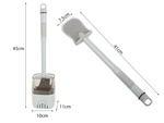 Escobilla de silicona para el baño con dispensador de líquido