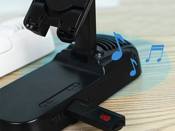 Skaļruņa tālruņa statīvs teleskopiskais rokturis bluetooth powerbank šūpuļtīkls