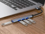 Hub rozdzielacz usb 3.0 5gb/s adapter stacja rozgałęźnik 4x porty usb 3.0