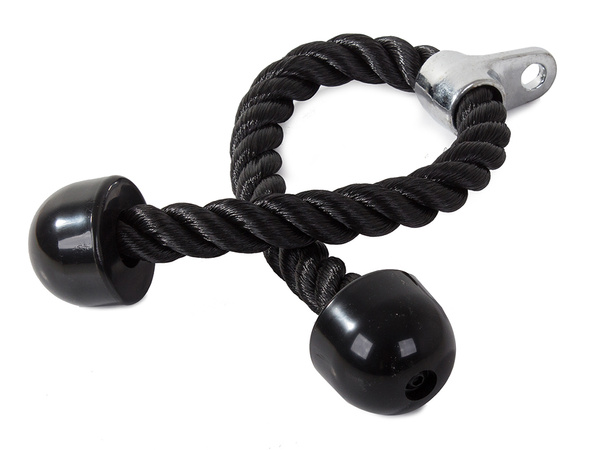 Rope handle for atlas lift for triceps