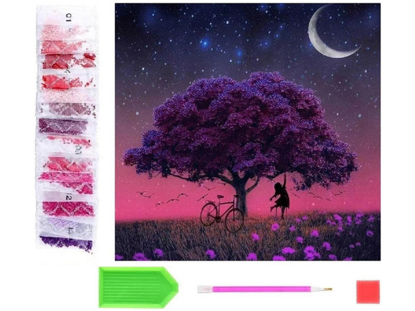 Broderie en diamant set d'arbres peinture en diamant