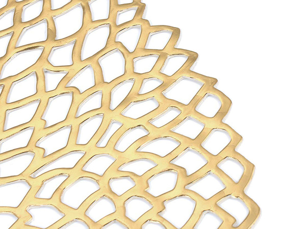 Apvalus virtuvės stalo kilimėlis ažūrinis dekoratyvinis stalo kilimėlis