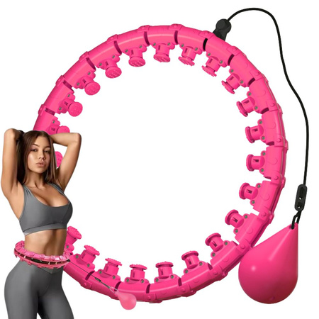 Hula hop mit gewicht zum abnehmen für übungen verstellbarer massage-reifen