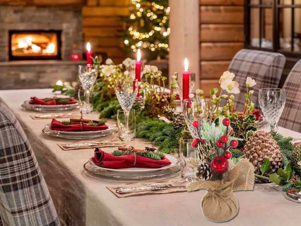 Karácsonyi asztaldísz asztaldísz asztali dekoráció karácsonyi asztali dekoráció