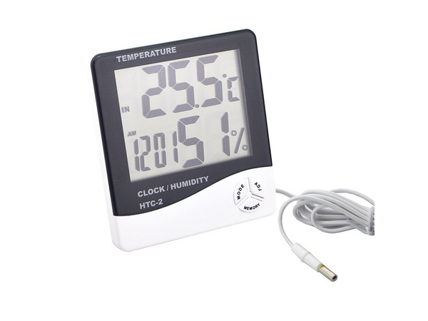 Internes digitales lcd-thermometer externer datenalarm