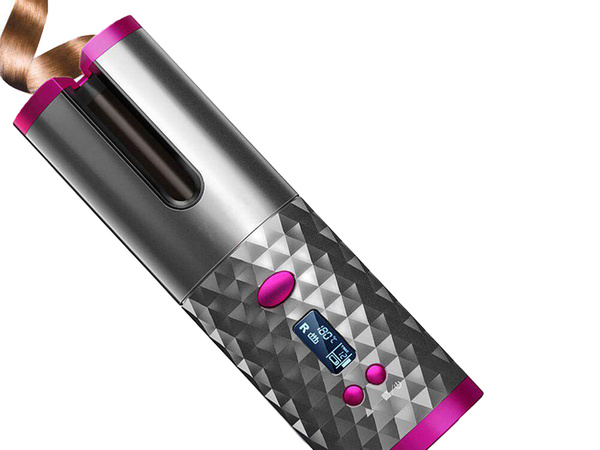 Automatic lcd rotary hair curler