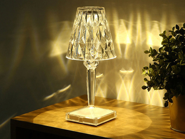 Stolní lampa vedla křišťálový rgb usb dálkové ovládání