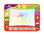 Tapis d'aquarelle grandes lettres chiffres éducation
