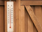 Termometru interior exterior din lemn domestic