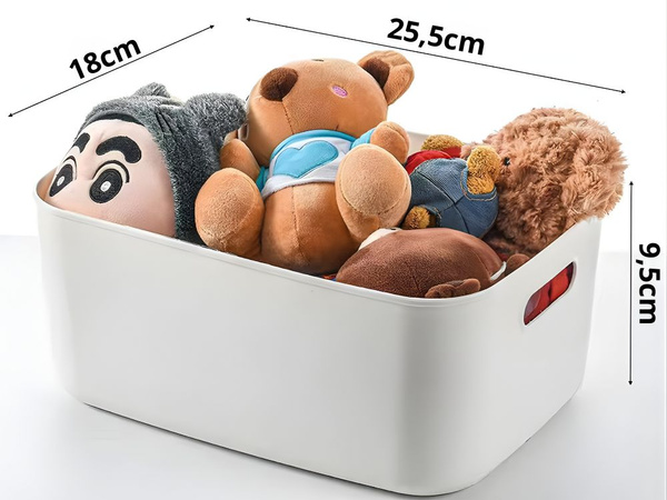 Storage container organiser basket with handles universal 18x25 cm