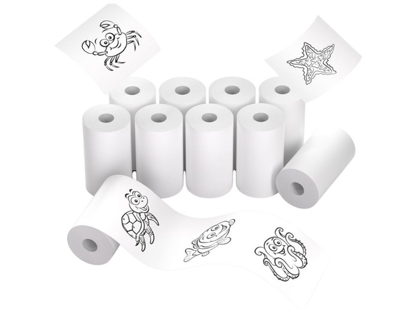5pc recambio de papel térmico para mini impresora térmica printś 55mm 5 rollos