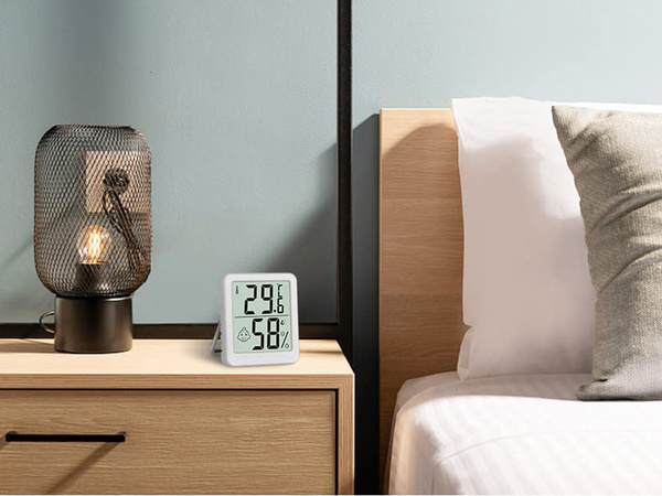 Digitální teploměr mini meteostanice pokojový vlhkoměr baterie magnet