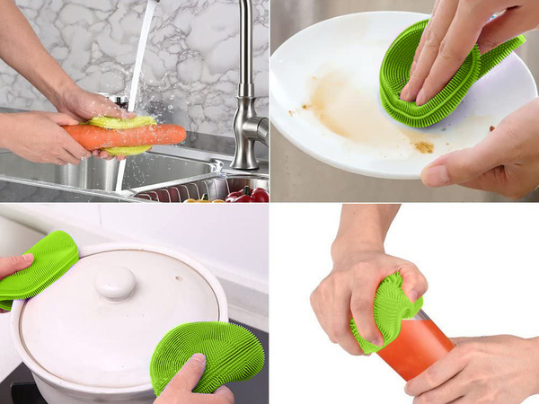 Estropajo de silicona esponja estropajo vegetal