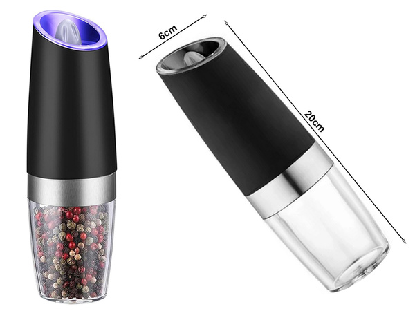 Elektrische mühle für pfeffer und salz mit beleuchtung und regulierung