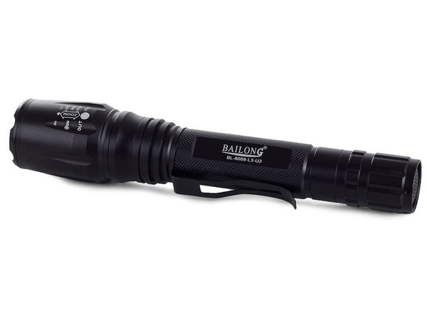 Bailong linterna led cree zoom táctico xm-l3-u3