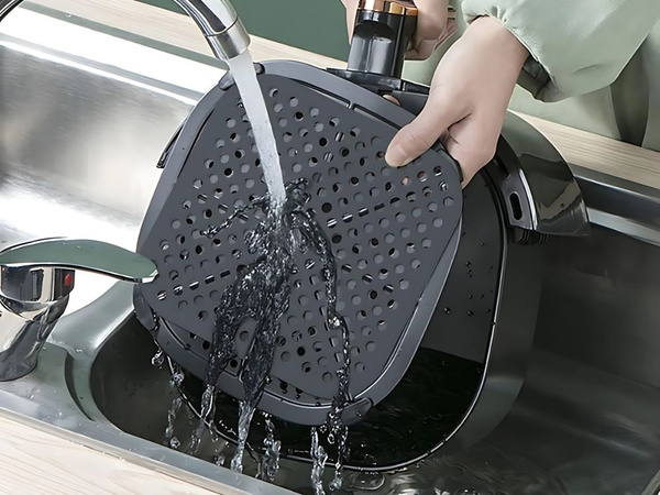 Coupon de cote d'air fryer, silicone 21 cm carré