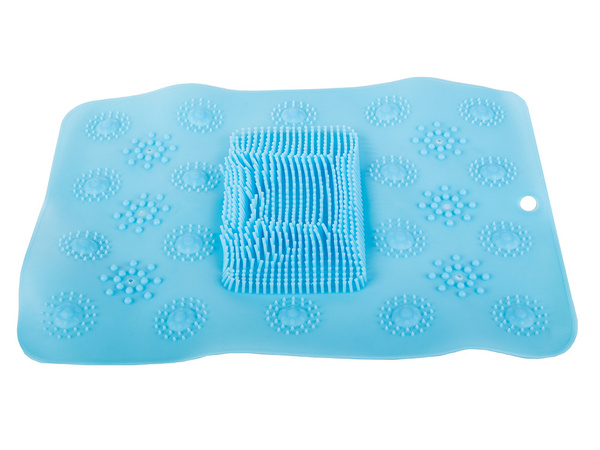 Shower foot massager non-slip mat